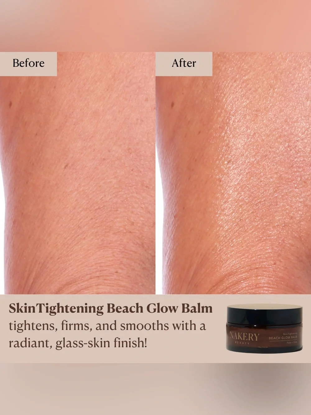 NIB Nakery Beauty SkinTightening Beach Glow Balm